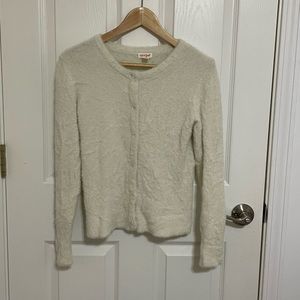 Cat and Jack size large (10/12) cream super soft button down sweater
